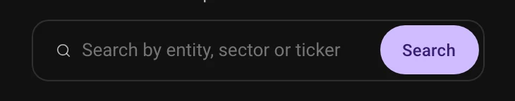 The whole search field and its button in Material 3, dark mode.